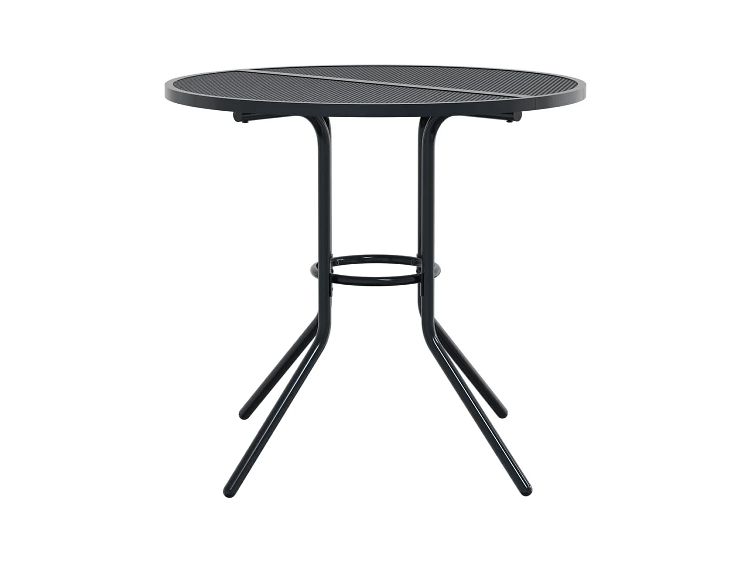 Gartenstuhl-Set 5-tlg. Stapelbar Pulverbeschichteter Stahl