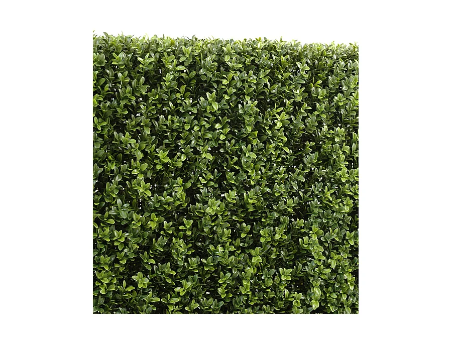 Plante artificielle haute gamme Spécial extérieur/Buis artificiel Haie de structure en métal coloris vert - Dim : 149 x 35 x 100 cm