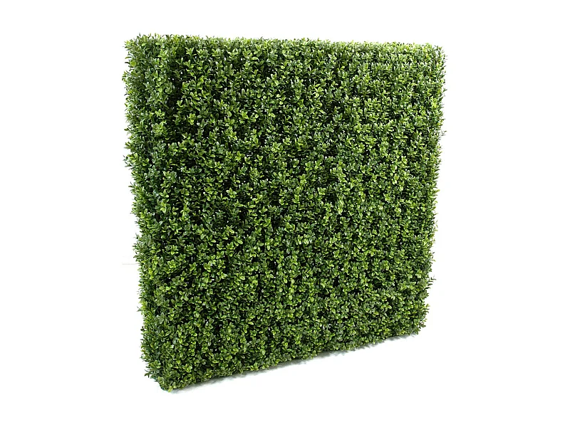 Plante artificielle haute gamme Spécial extérieur/Buis artificiel Haie de structure en métal coloris vert - Dim : 149 x 35 x 100 cm