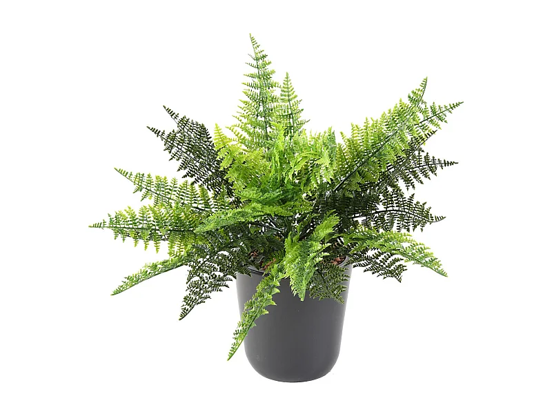 Plante artificielle haute gamme Spécial extérieur / Fougère artificielle à piquet - Dim : 40 x 40 cm