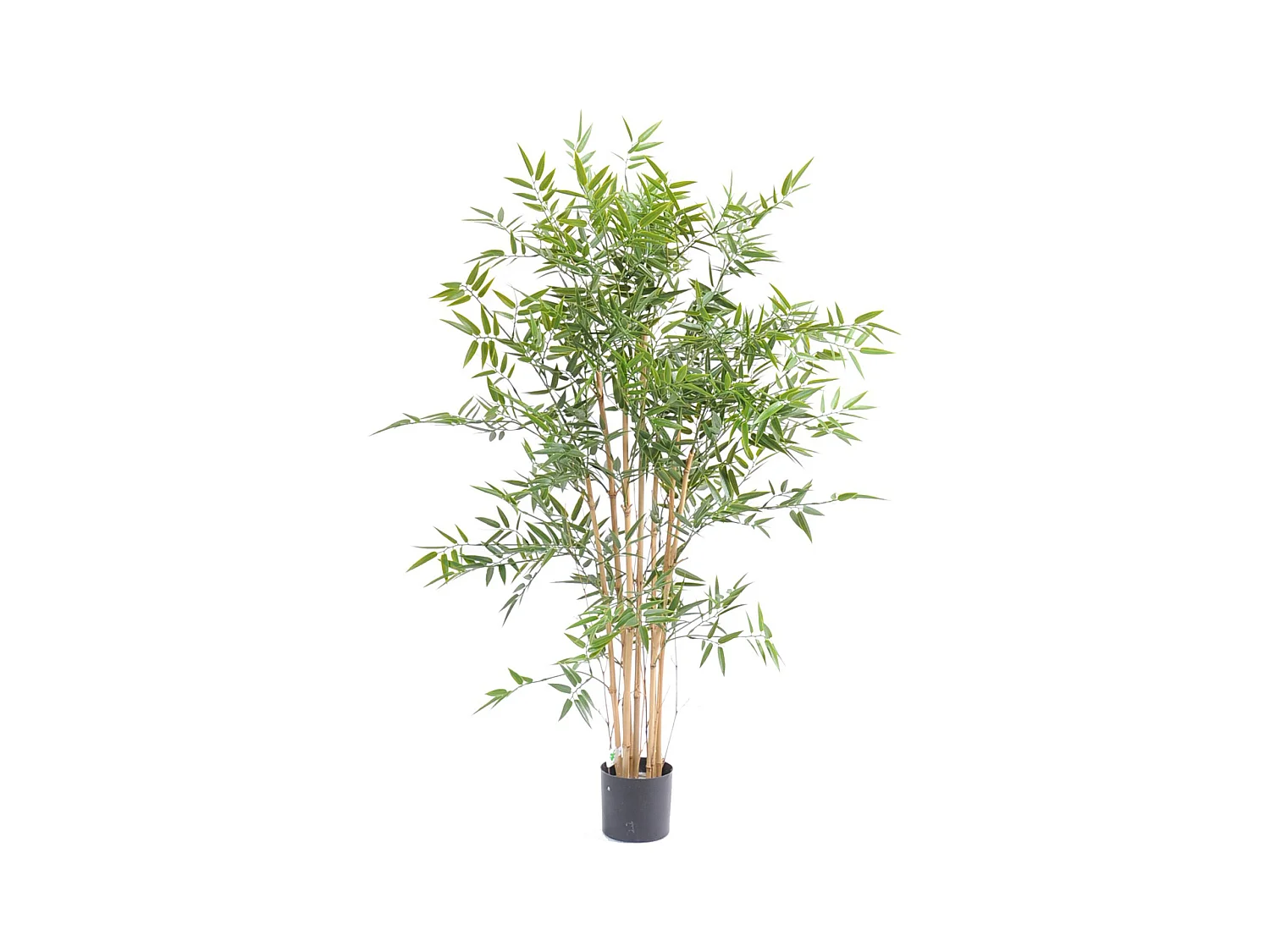 Plante artificielle haute gamme Spécial extérieur en Bambou artificiel, couleur verte - Dim : 120 x 75 cm