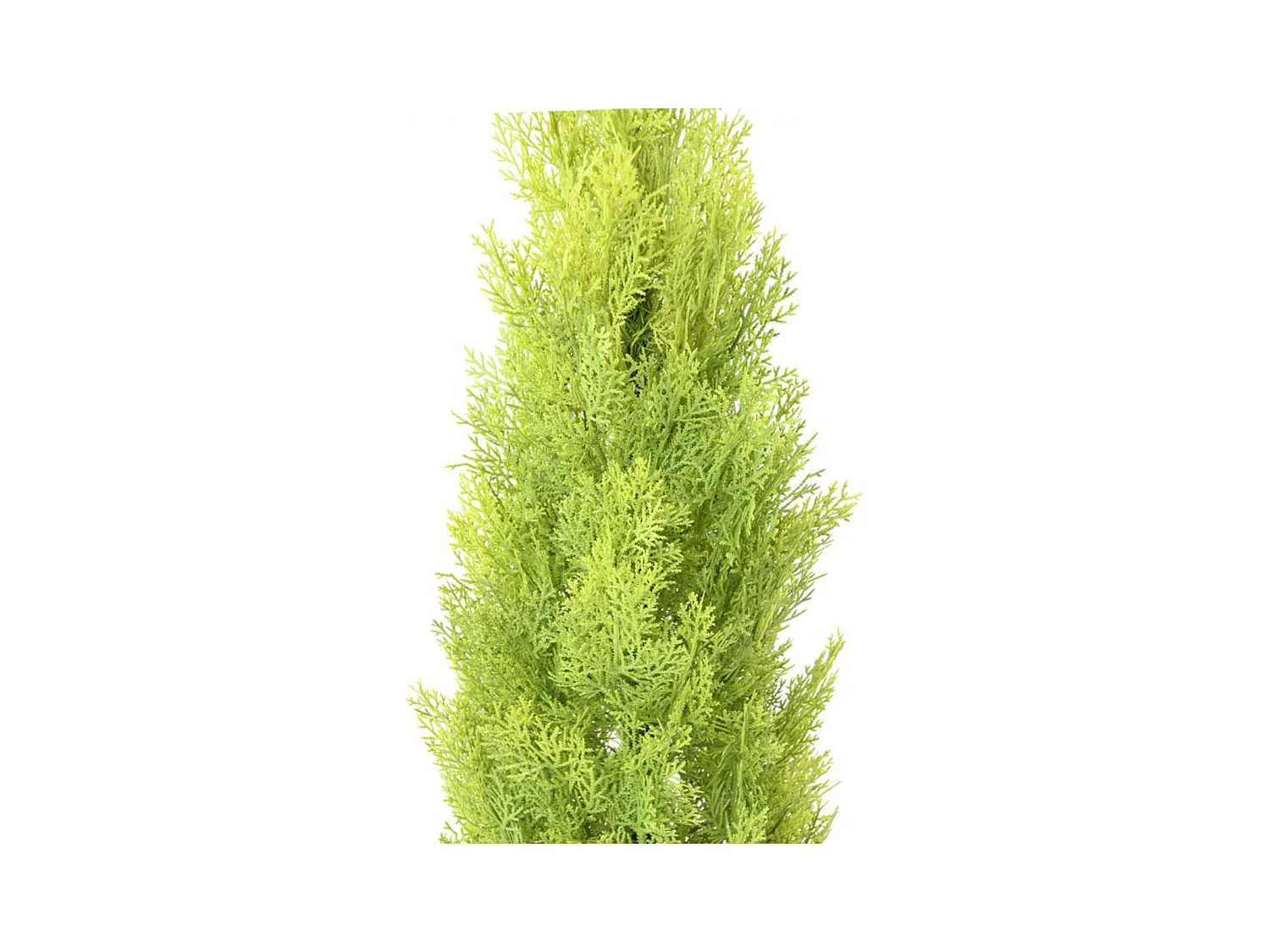 Plante artificielle haute gamme Spécial extérieur / Cyprès artificiel coloris vert/jaune - Dim : 125 x 25 cm