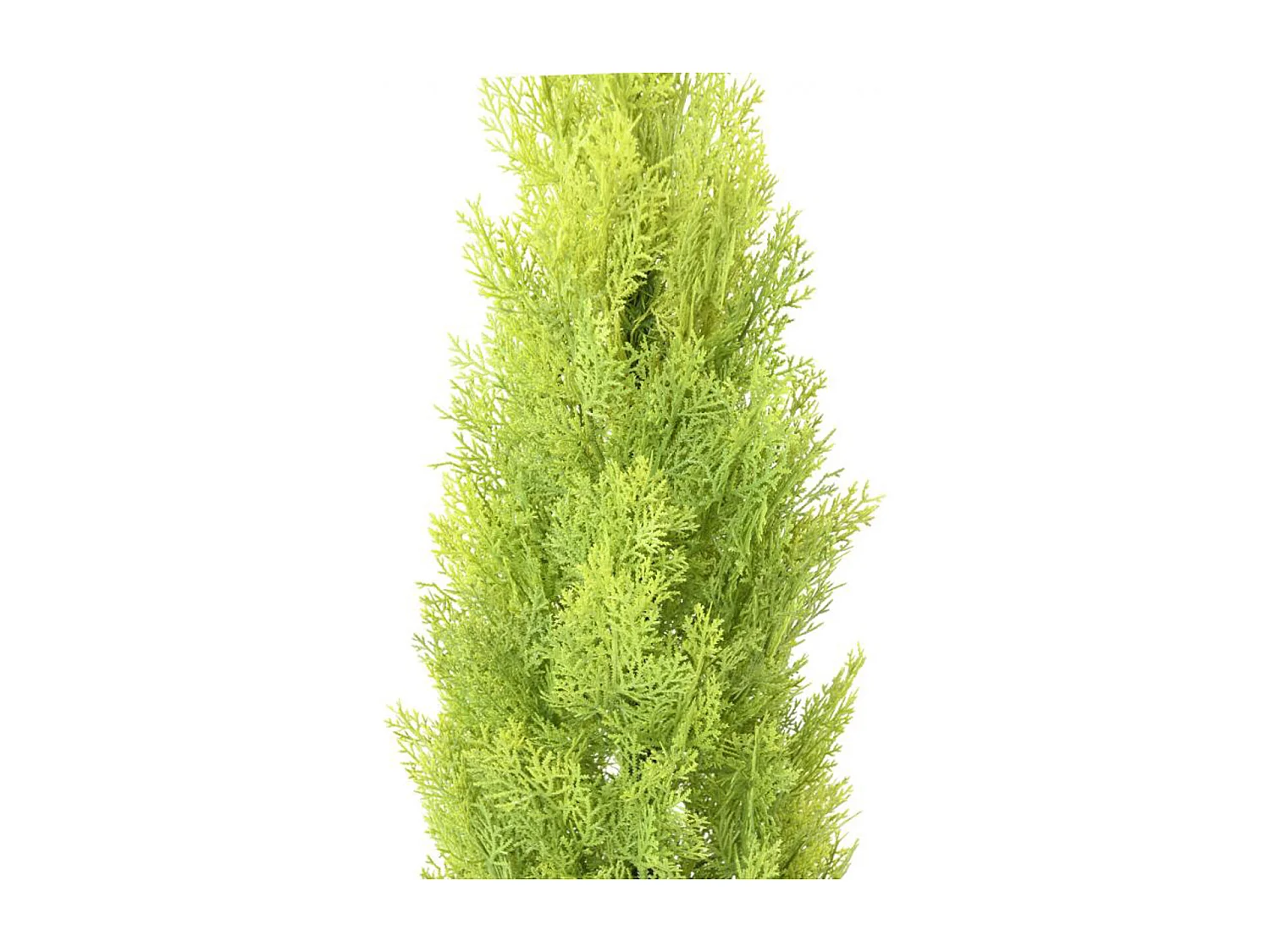Plante artificielle haute gamme Spécial extérieur / Cyprès artificiel coloris vert/jaune - Dim : 125 x 25 cm