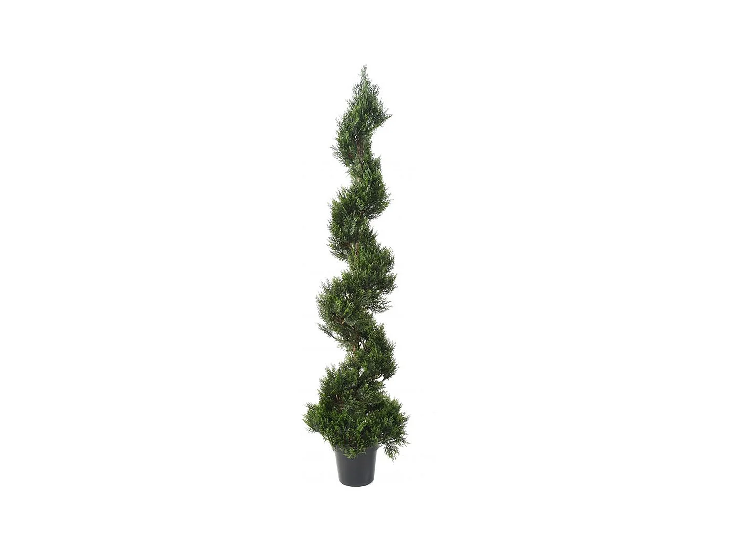 Plante artificielle haute gamme Spécial extérieur / Cyprès Artificiel Forme Spirale - Dim : 180 x 45 cm