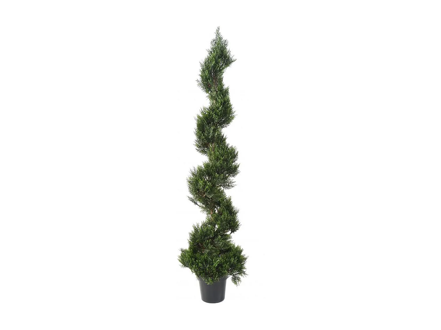 Plante artificielle haute gamme Spécial extérieur / Cyprès Artificiel Forme Spirale - Dim : 180 x 45 cm