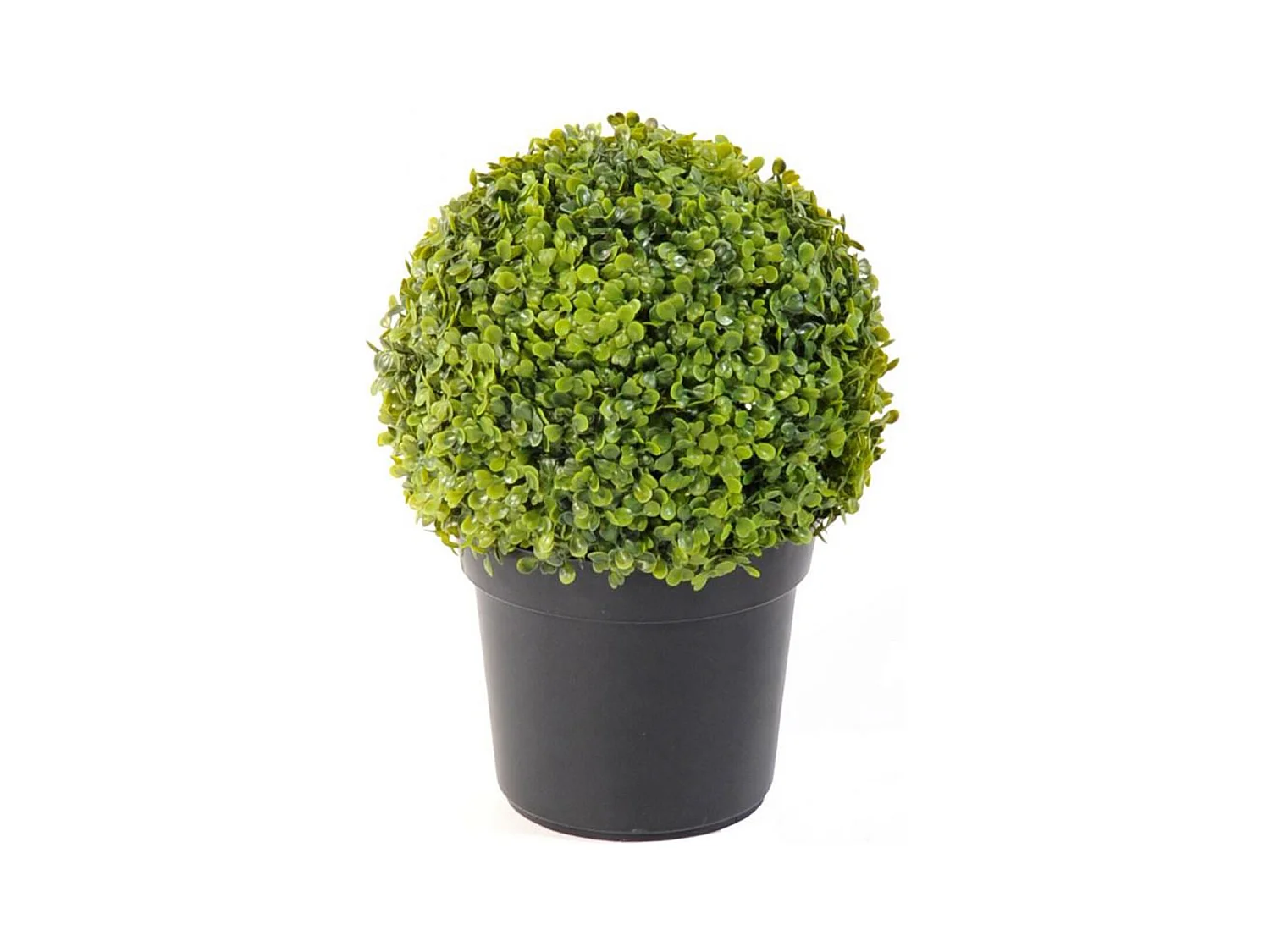 Plante artificielle haute gamme Spécial extérieur / Buis boule artificiel - Dim : H.38 x D.27 cm