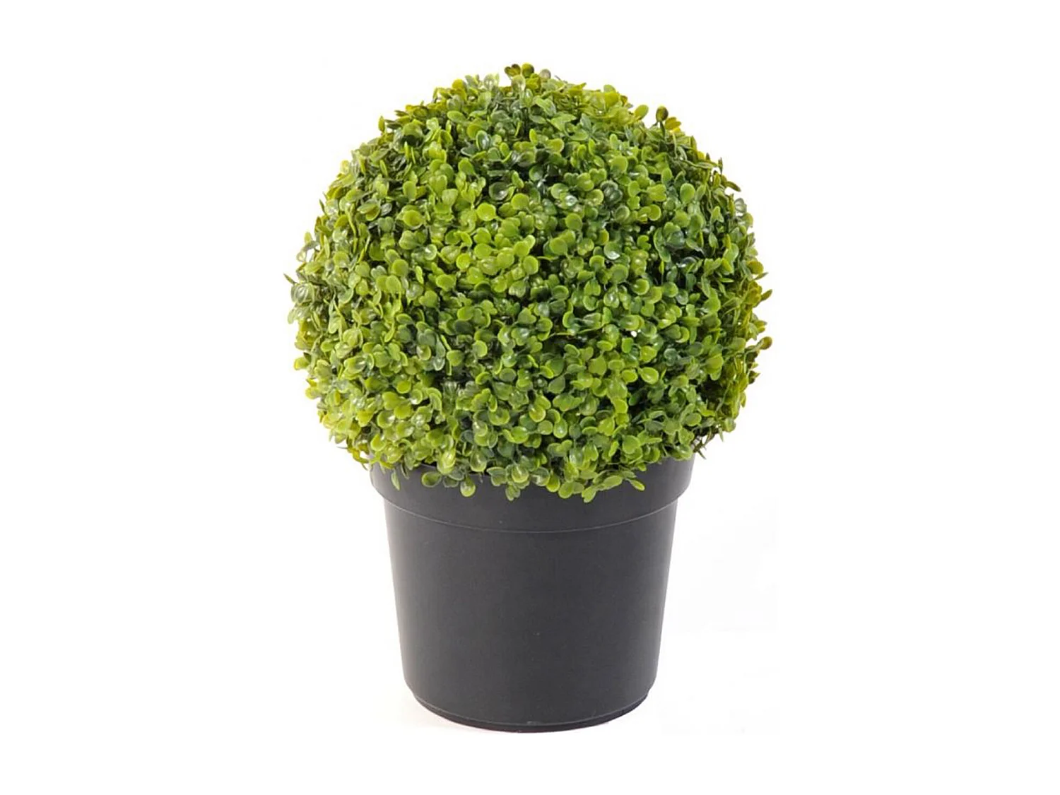 Plante artificielle haute gamme Spécial extérieur / Buis boule artificiel - Dim : H.38 x D.27 cm