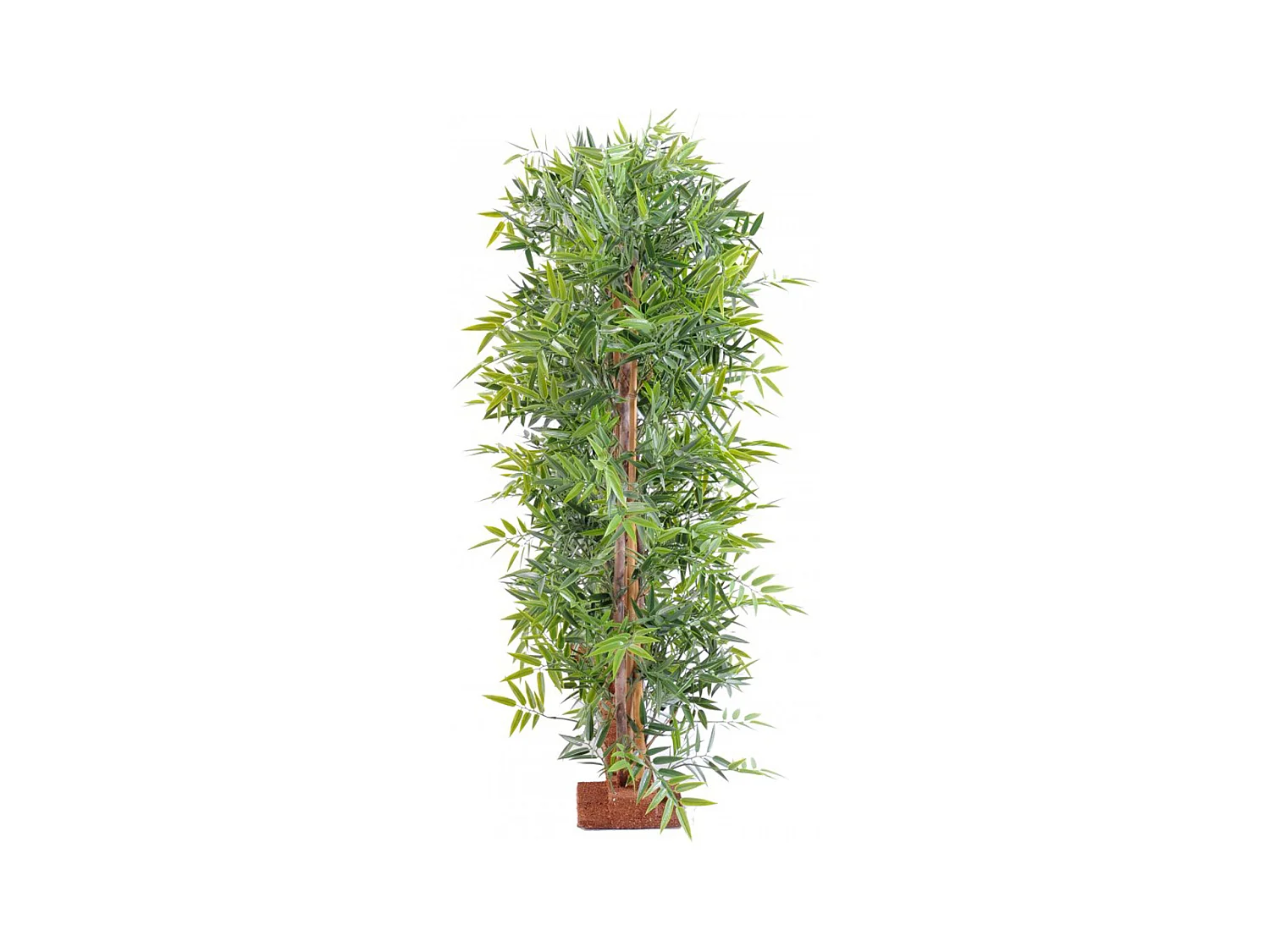 Plante artificielle haute gamme Spécial extérieur/ Haie Bambou artificiel coloris vert - Dim : 150 x 45 x 110 cm