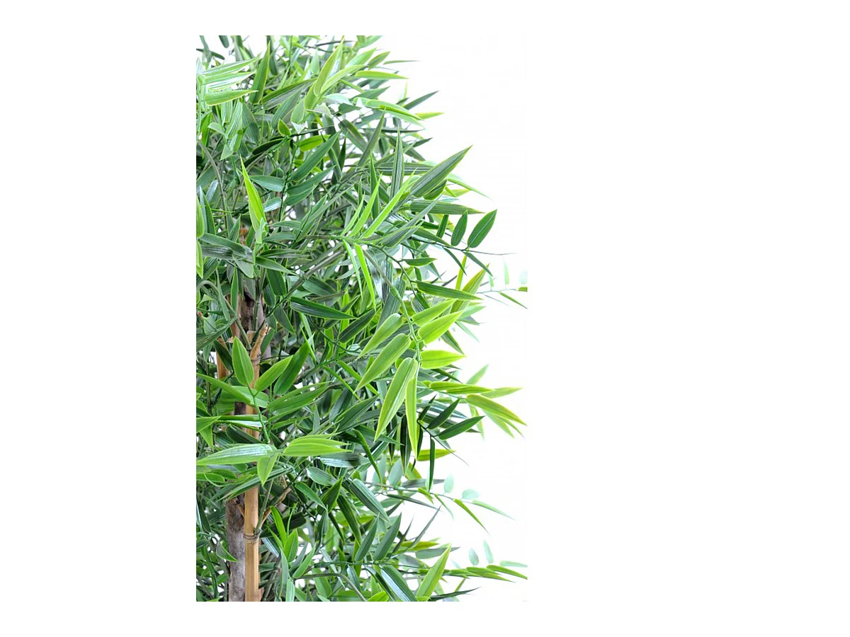 Plante artificielle haute gamme Spécial extérieur/ Haie Bambou artificiel coloris vert - Dim : 150 x 45 x 110 cm
