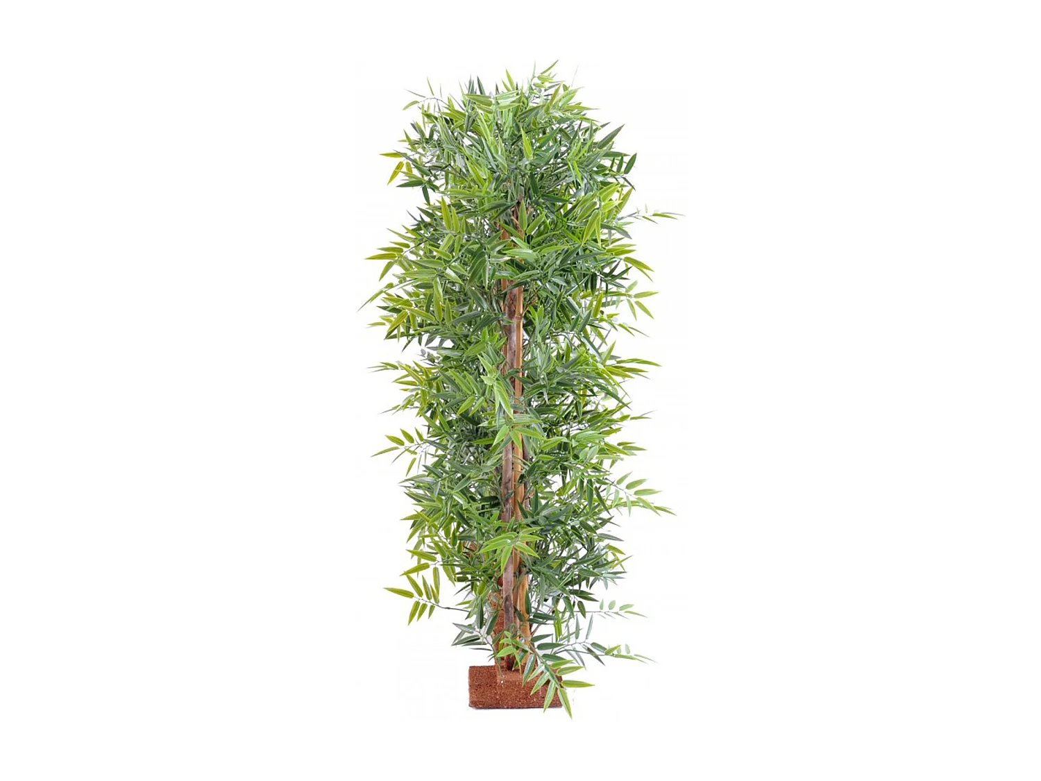 Plante artificielle haute gamme Spécial extérieur/ Haie Bambou artificiel coloris vert - Dim : 150 x 45 x 110 cm