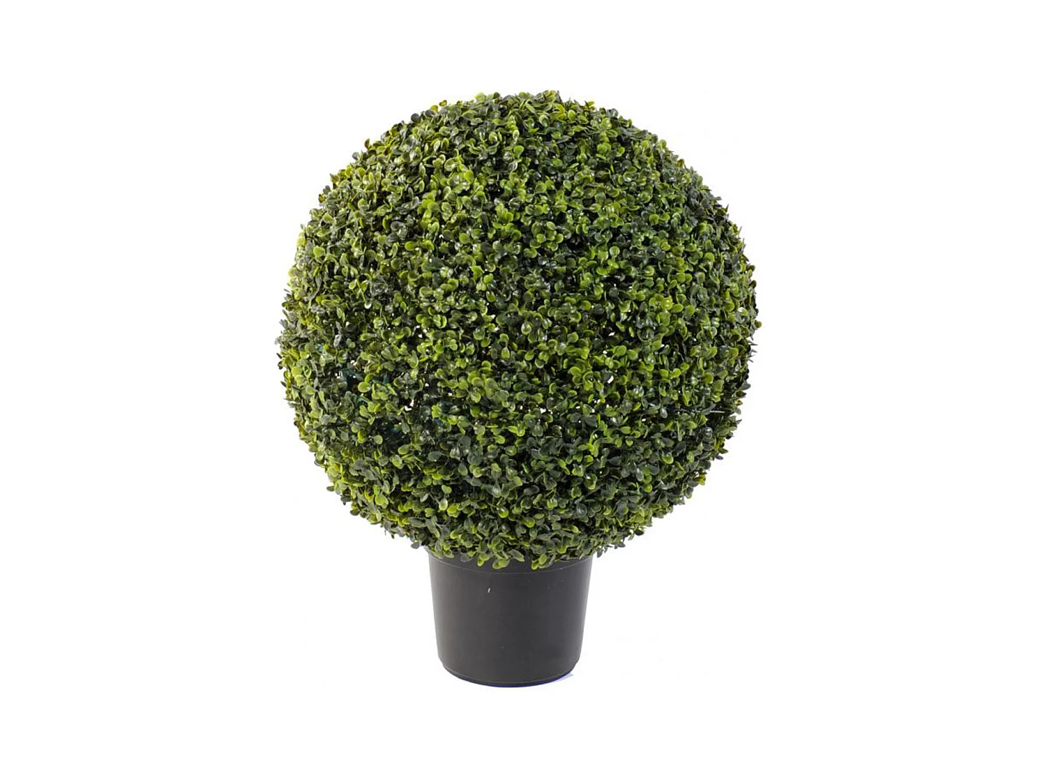 Plante artificielle haute gamme Spécial extérieur / Buis boule artificiel - Dim : H.60 x D.47 cm