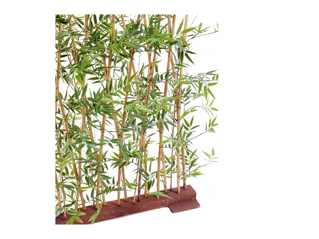 Plante artificielle haute gamme Spécial extérieur/ Haie artificielle BAMBOU coloris vert - Dim : 160 x 35 x 110 cm