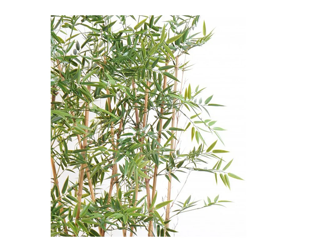 Plante artificielle haute gamme Spécial extérieur/ Haie artificielle BAMBOU coloris vert - Dim : 160 x 35 x 110 cm