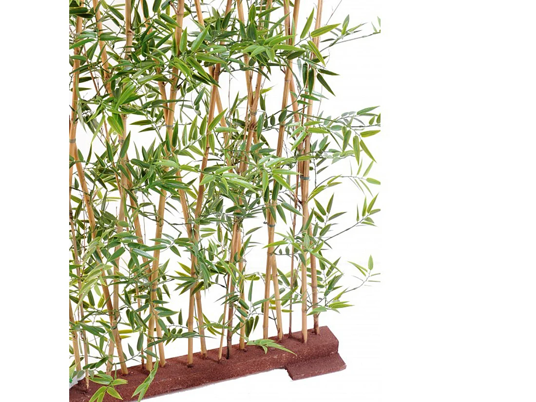 Plante artificielle haute gamme Spécial extérieur/ Haie artificielle BAMBOU coloris vert - Dim : 160 x 35 x 110 cm
