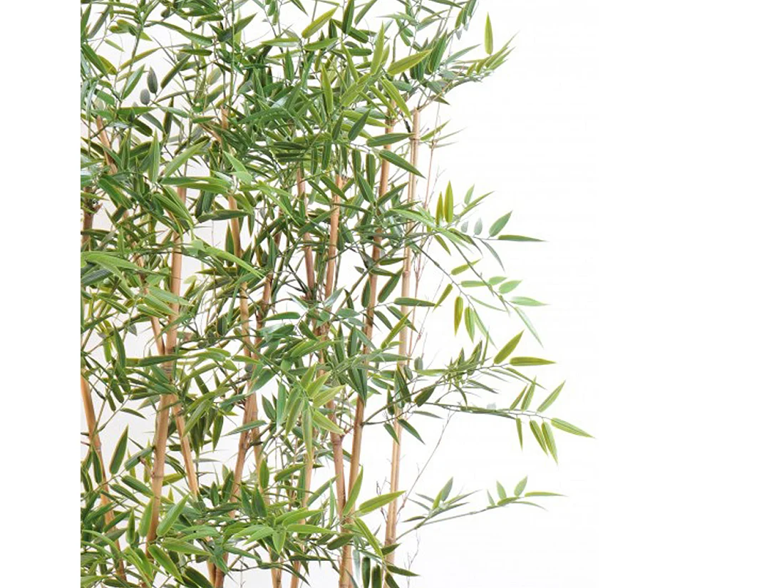 Plante artificielle haute gamme Spécial extérieur/ Haie artificielle BAMBOU coloris vert - Dim : 160 x 35 x 110 cm