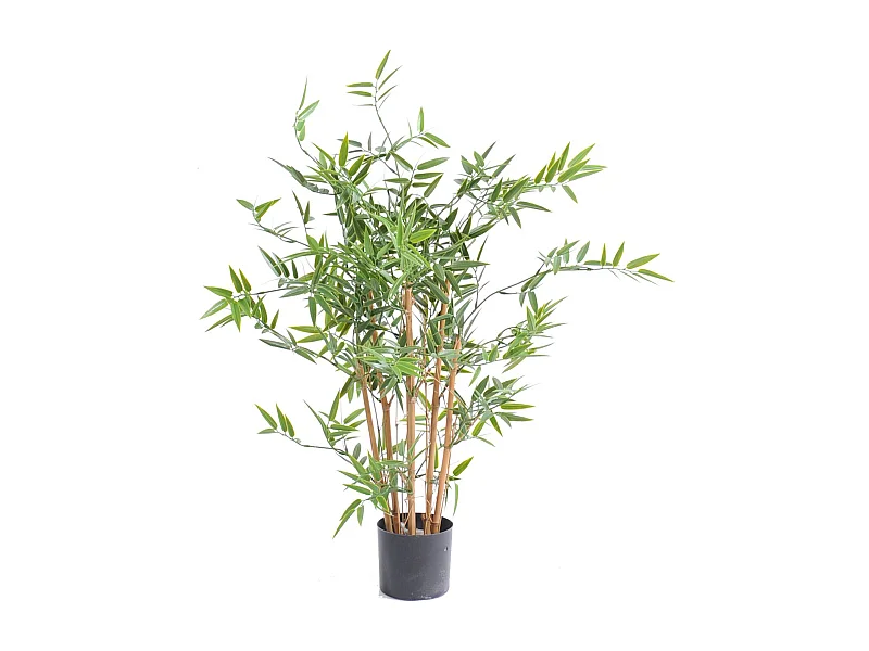 Plante artificielle haute gamme Spécial extérieur en Bambou artificiel, couleur verte - Dim : 90 x 60 cm