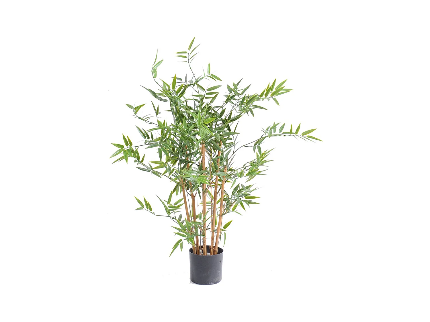 Plante artificielle haute gamme Spécial extérieur en Bambou artificiel, couleur verte - Dim : 90 x 60 cm