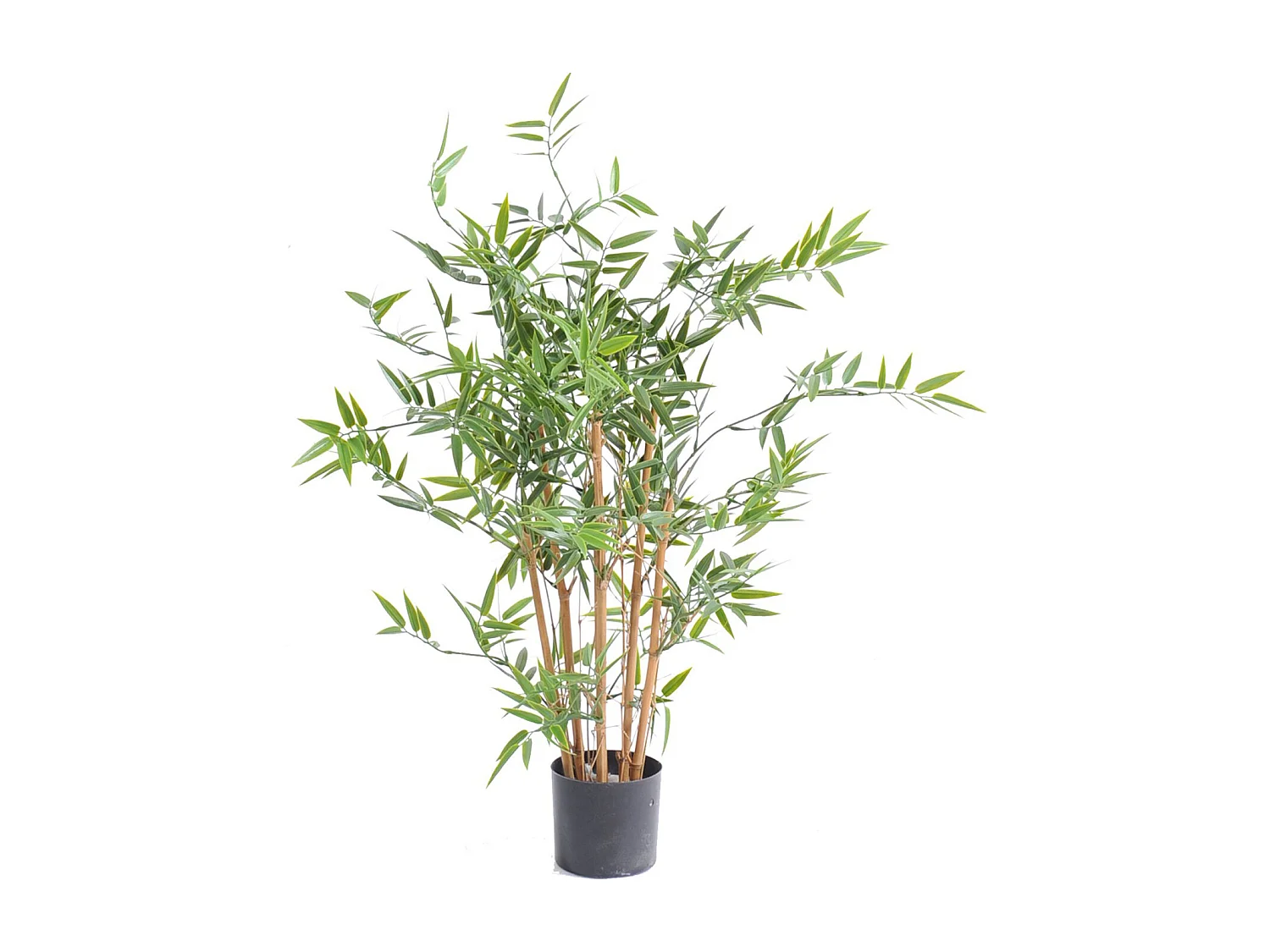 Plante artificielle haute gamme Spécial extérieur en Bambou artificiel, couleur verte - Dim : 90 x 60 cm