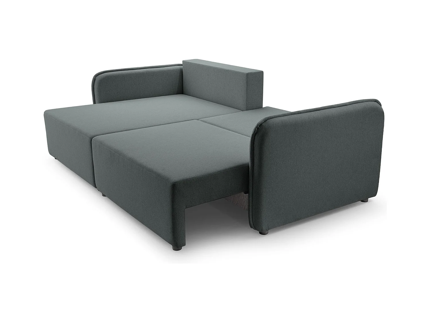 Canapé d'angle convertible – gris – côté gauche – KASSIAN