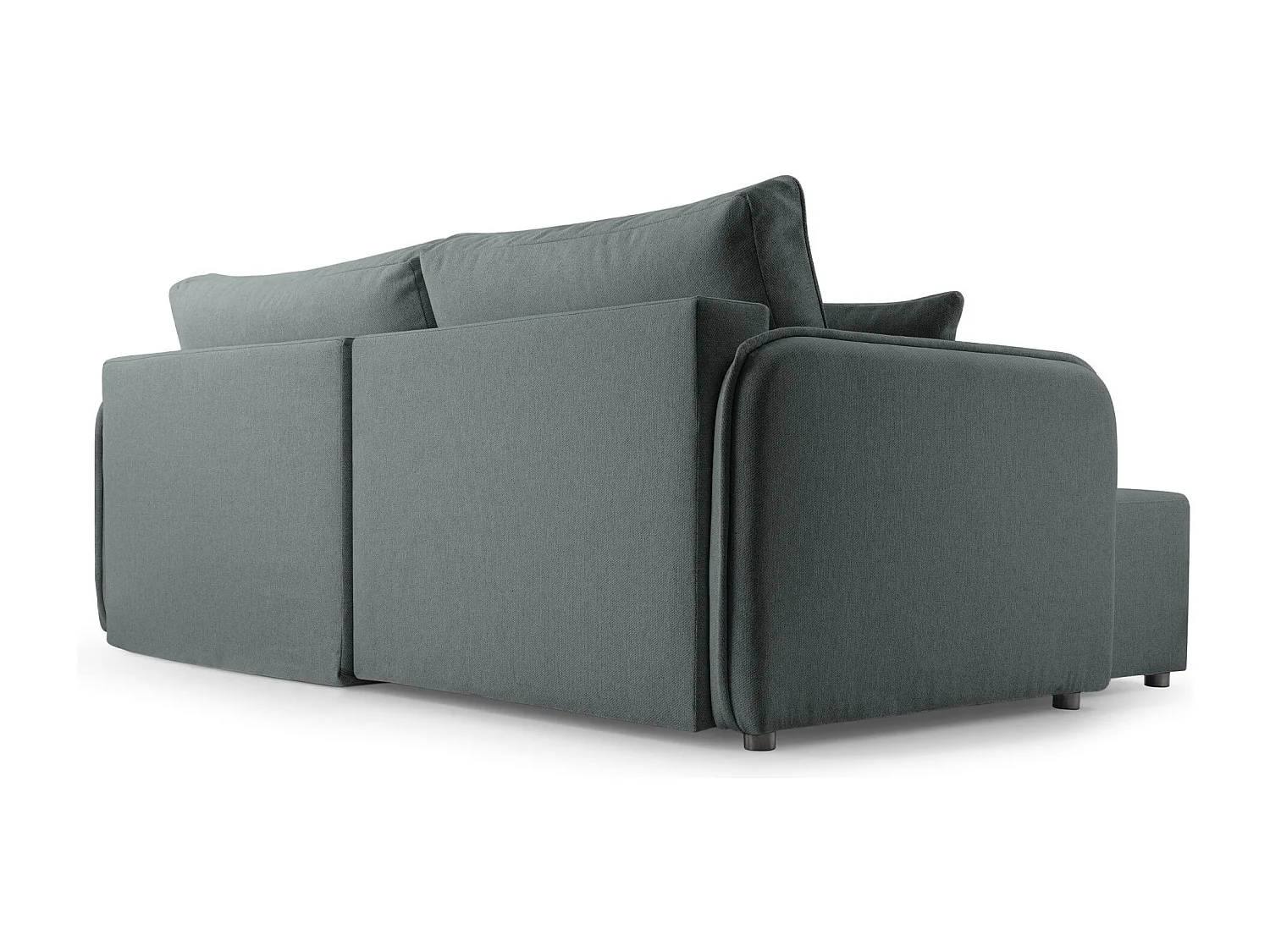 Canapé d'angle convertible – gris – côté gauche – KASSIAN