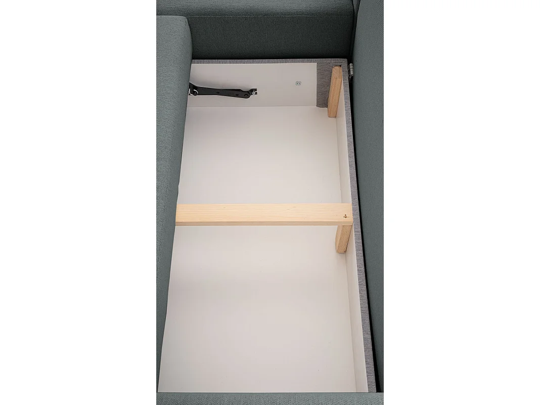 Canapé d'angle convertible – gris – côté gauche – KASSIAN