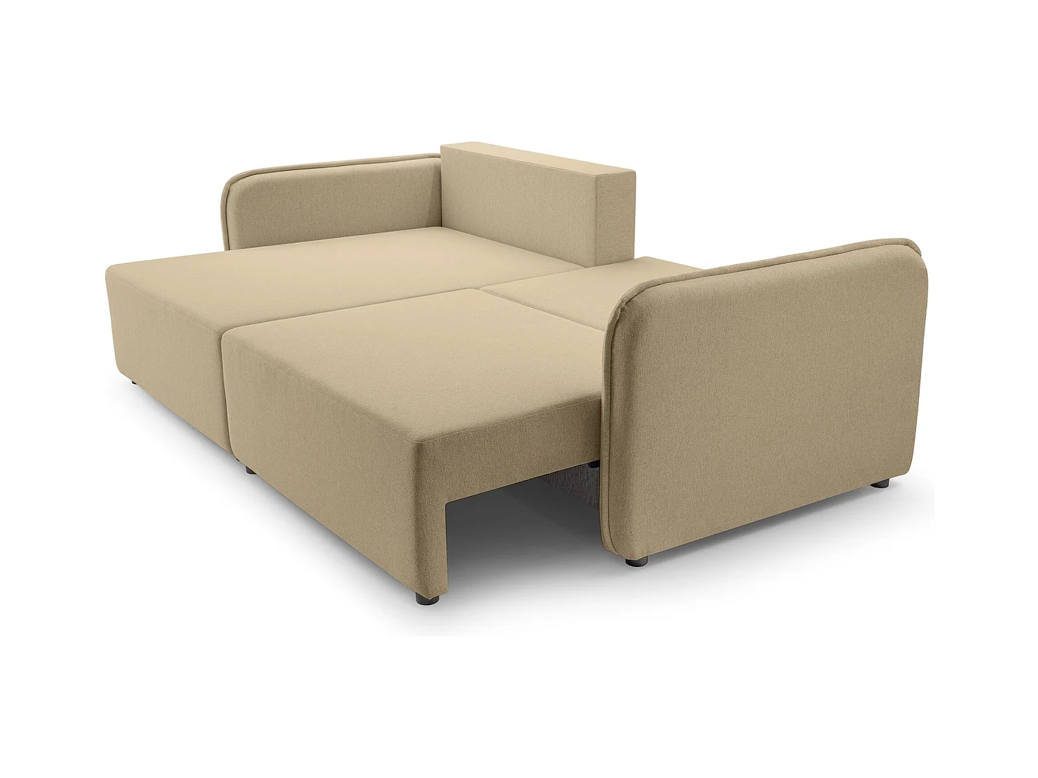 Canapé d'angle convertible – beige – côté gauche – KASSIAN