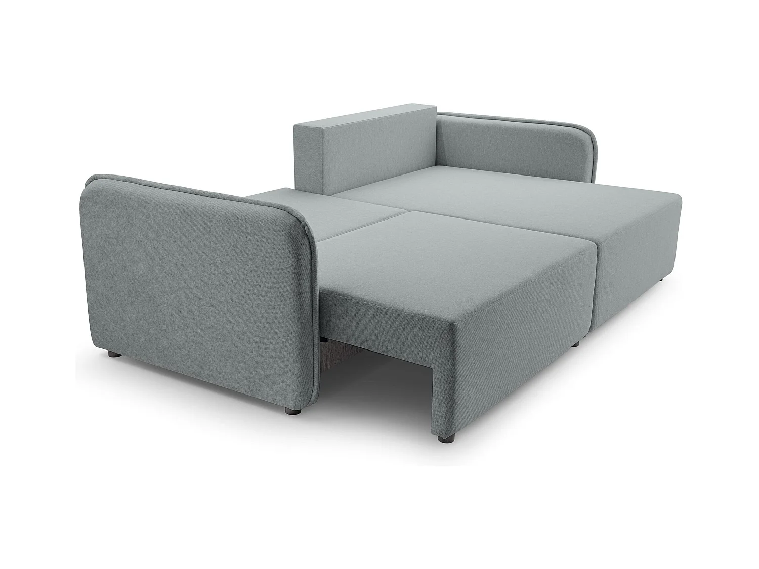 Canapé d'angle convertible – gris clair – côté droit – KASSIAN