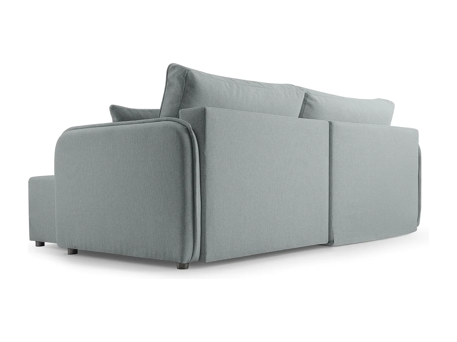 Canapé d'angle convertible – gris clair – côté droit – KASSIAN