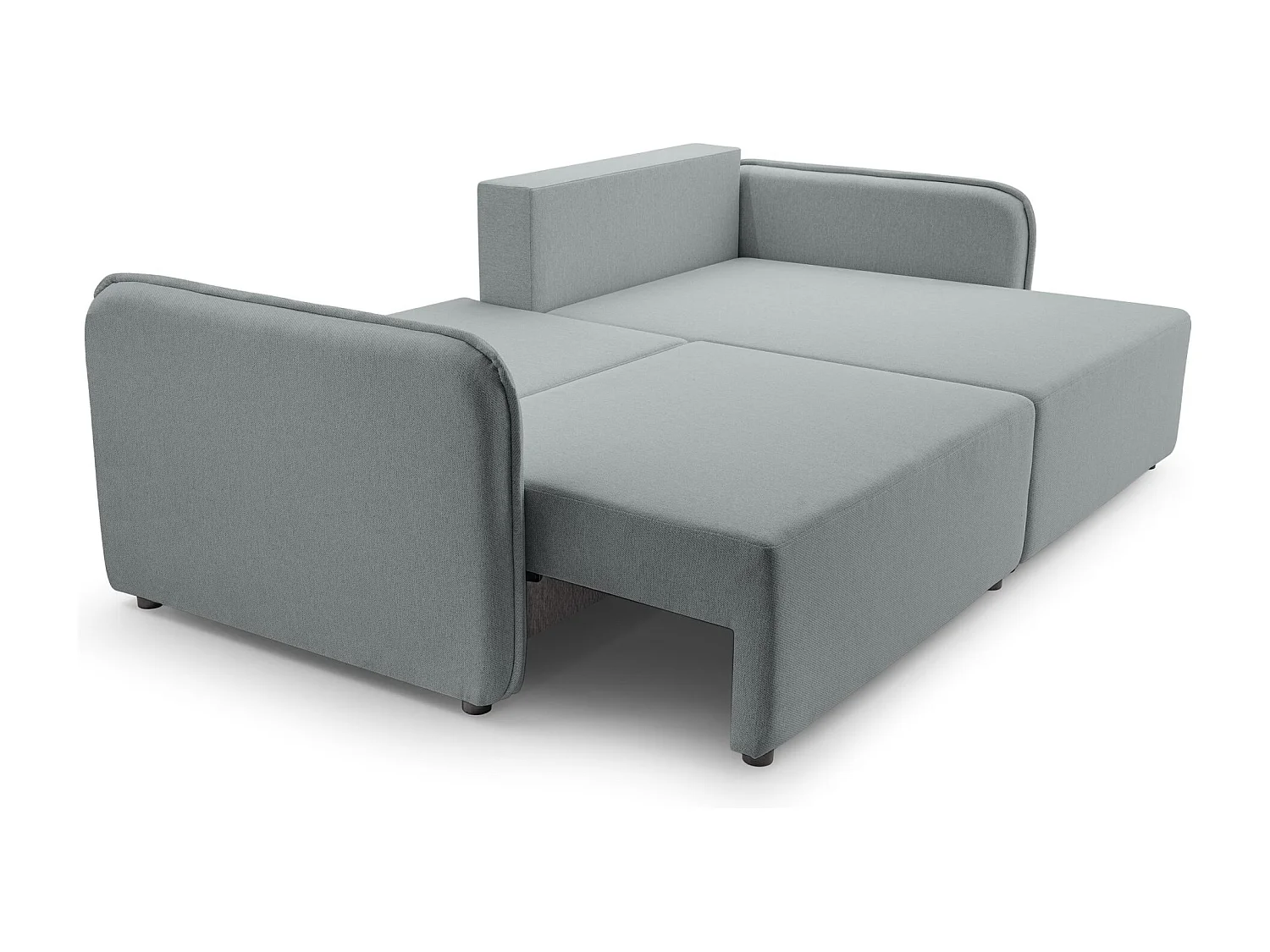 Canapé d'angle convertible – gris clair – côté droit – KASSIAN