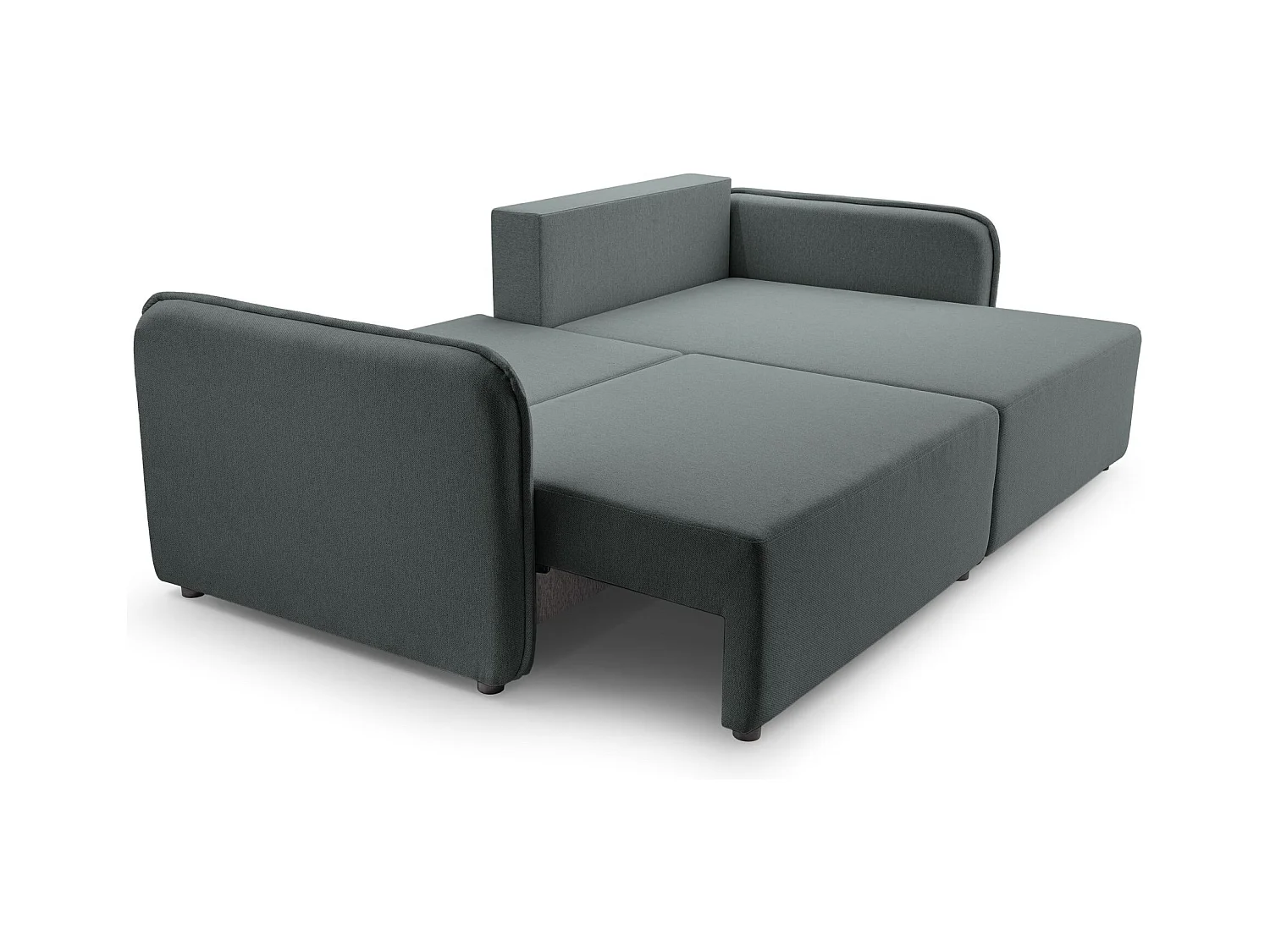 Canapé d'angle convertible – gris – côté droit – KASSIAN
