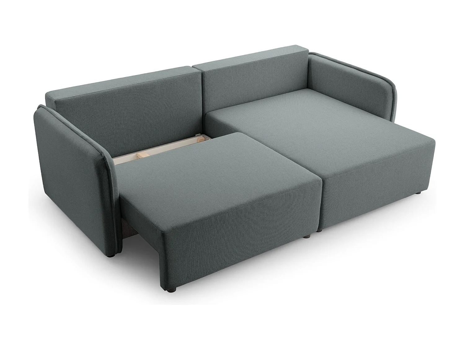 Canapé d'angle convertible – gris – côté droit – KASSIAN