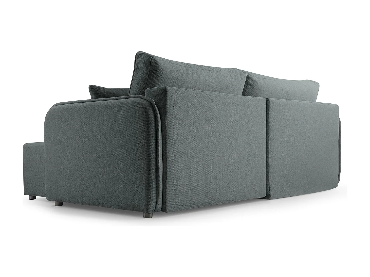 Canapé d'angle convertible – gris – côté droit – KASSIAN