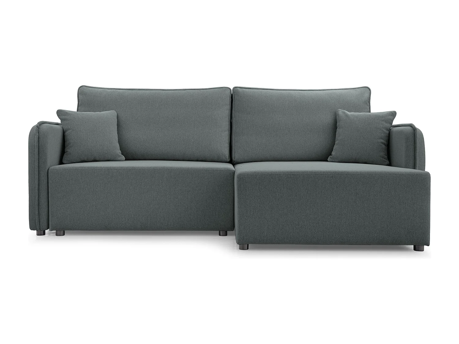 Canapé d'angle convertible – gris – côté droit – KASSIAN