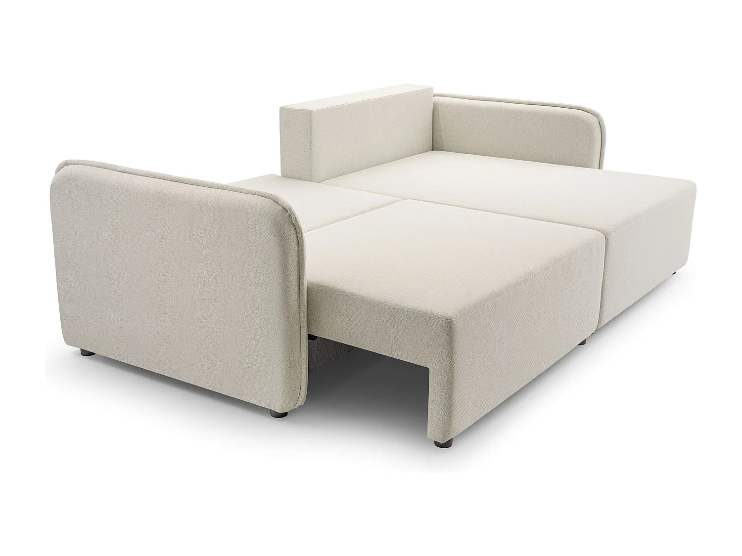 Canapé d'angle convertible – crème – côté droit – KASSIAN