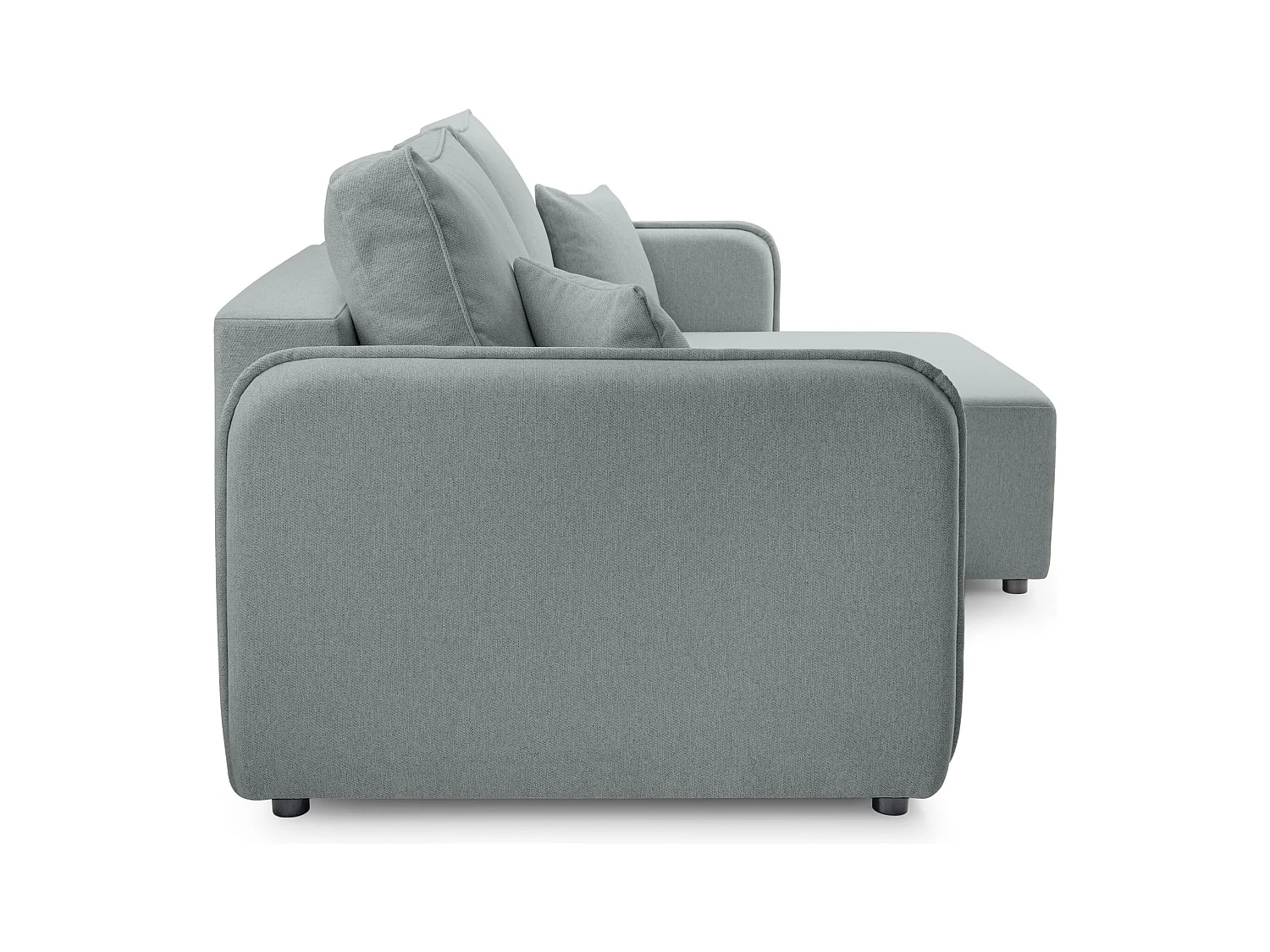 Canapé d'angle convertible – bleu marine – côté droit – KASSIAN