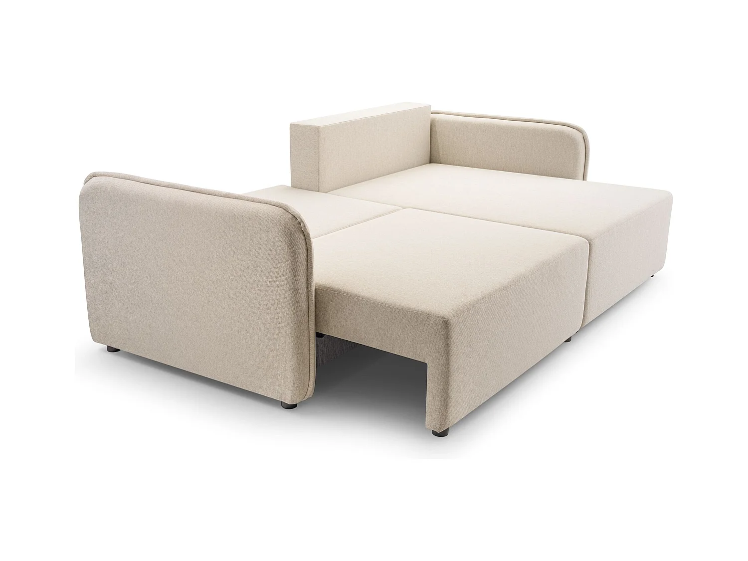 Canapé d'angle convertible – beige clair – côté droit – KASSIAN