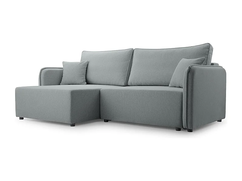 Canapé d'angle convertible – gris clair – côté gauche – KASSIAN