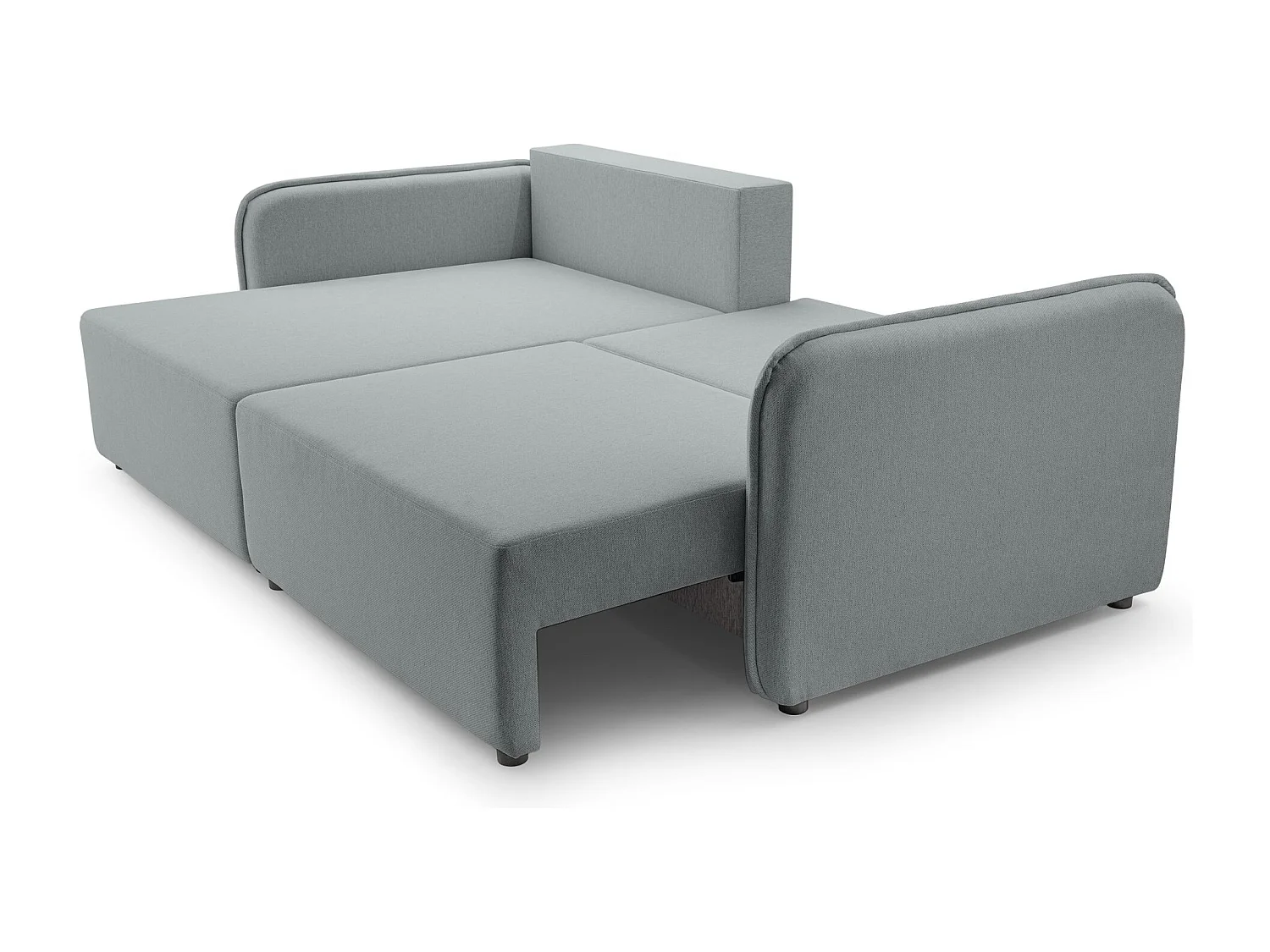 Canapé d'angle convertible – gris clair – côté gauche – KASSIAN