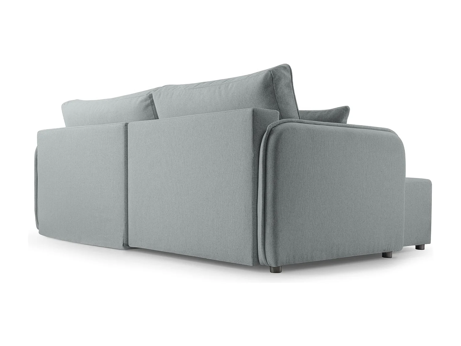 Canapé d'angle convertible – gris clair – côté gauche – KASSIAN