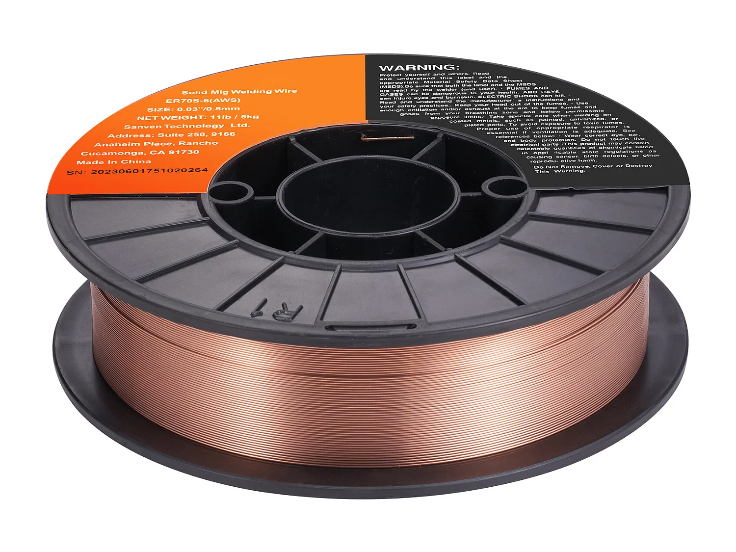 Filo per Saldare Succebuy MIG ER70S-6 0.08CM 5KG, Filo di Acciaio Tenero Solido