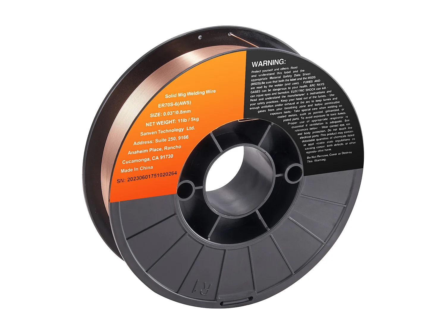 Filo per Saldare Succebuy MIG ER70S-6 0.08CM 5KG, Filo di Acciaio Tenero Solido