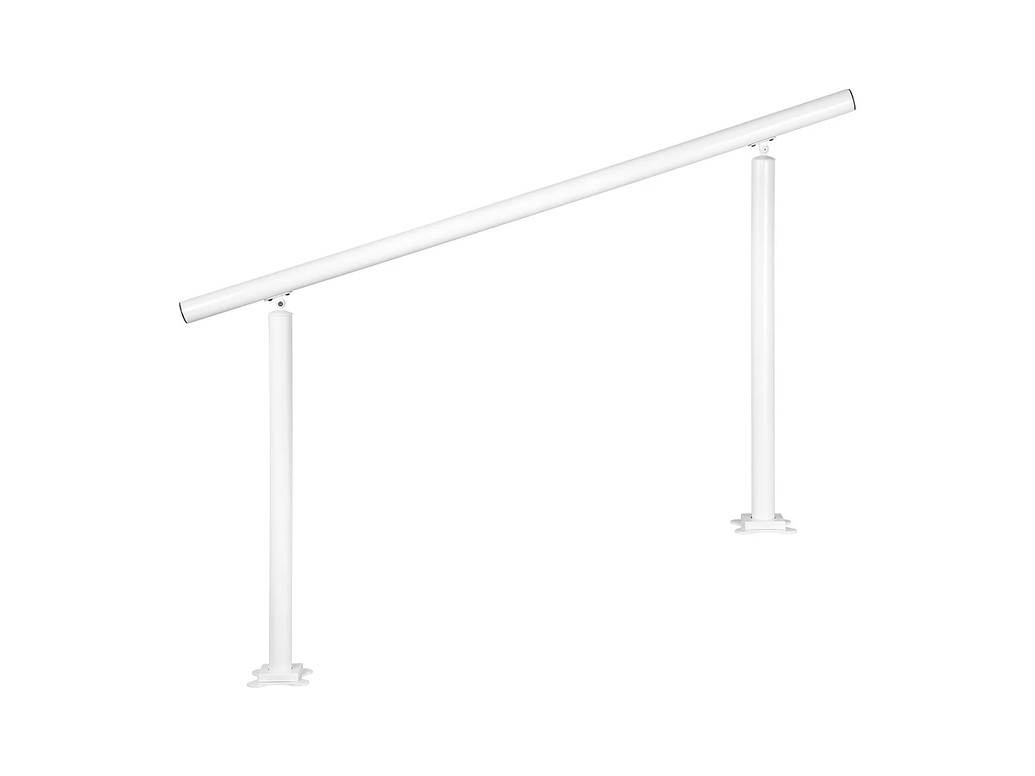 Handlauf, SucceBuy Aluminium-Handlauf für Außentreppen, Passend für 0–5 Stufen, Installationssatz