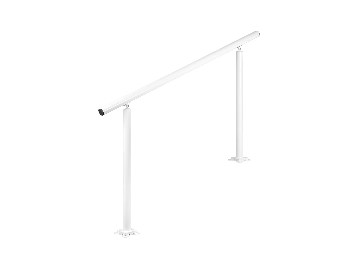 Handlauf, SucceBuy Aluminium-Handlauf für Außentreppen, Passend für 0–5 Stufen, Installationssatz