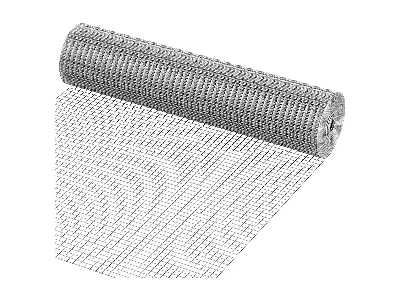 Ogrodzenie z Siatki Metalowej Galwanizowanej SucceBuy Siatka Sprzętowa 1,27 cm x 60,96 cm x 762 cm 19 Ga