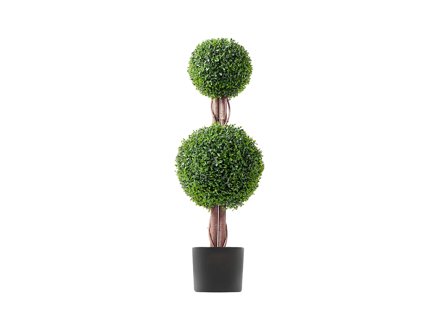 Plante Artificielle, SucceBuy 90 cm Artificiel Buis Topiaire Résistant Aux UV, Décor À La Maison, Arbre Fausse Plante, 2 Paquets