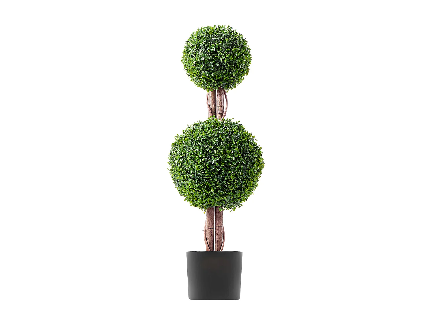 Plante Artificielle, SucceBuy 90 cm Artificiel Buis Topiaire Résistant Aux UV, Décor À La Maison, Arbre Fausse Plante, 2 Paquets