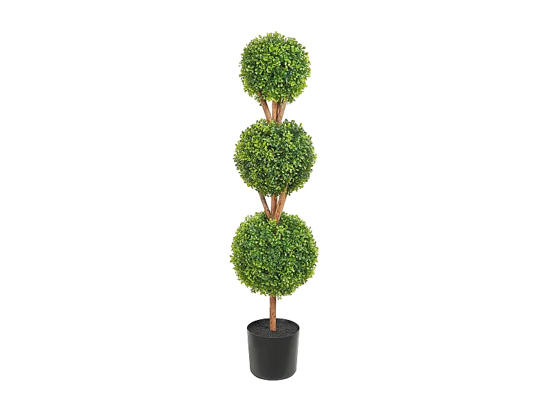 Sztuczna Roślina, SucceBuy 120 cm Sztuczne Drzewo Topiary, Dekoracyjna Sztuczna Roślina z Wymiennymi Liśćmi