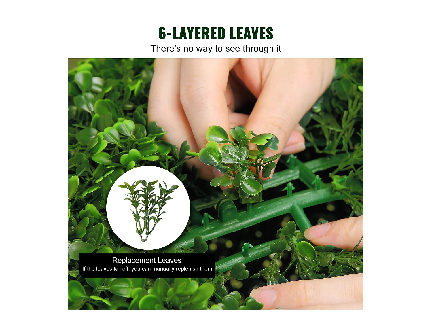 Plante Artificielle, SucceBuy Arbre Topiaire Artificiel de 120 cm, Fausse Plante Décorative avec Feuilles Remplaçables