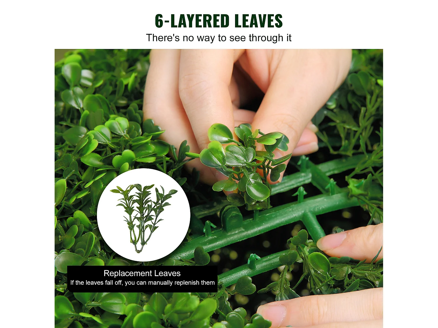 Plante Artificielle, SucceBuy Arbre Topiaire Artificiel de 120 cm, Fausse Plante Décorative avec Feuilles Remplaçables