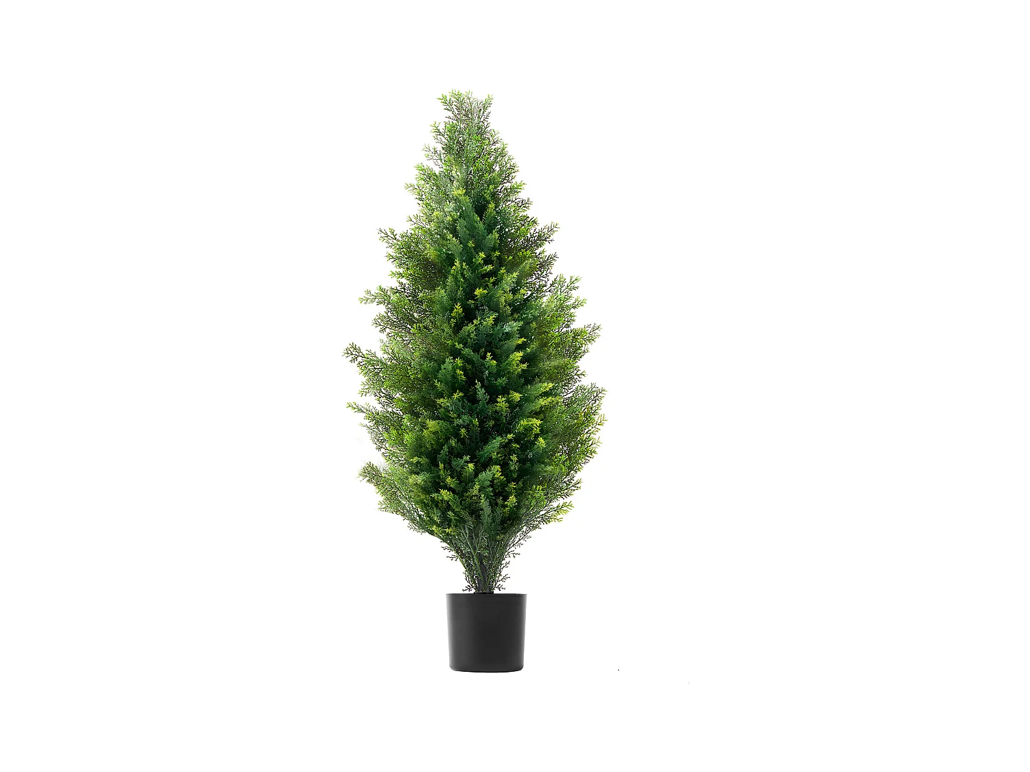 Plante Artificielle, SucceBuy Lot de 2 Arbres Topiariés Artificiels en Cèdre de 91 cm Résistants Aux UV pour Décoration Intérieure/Extérieure